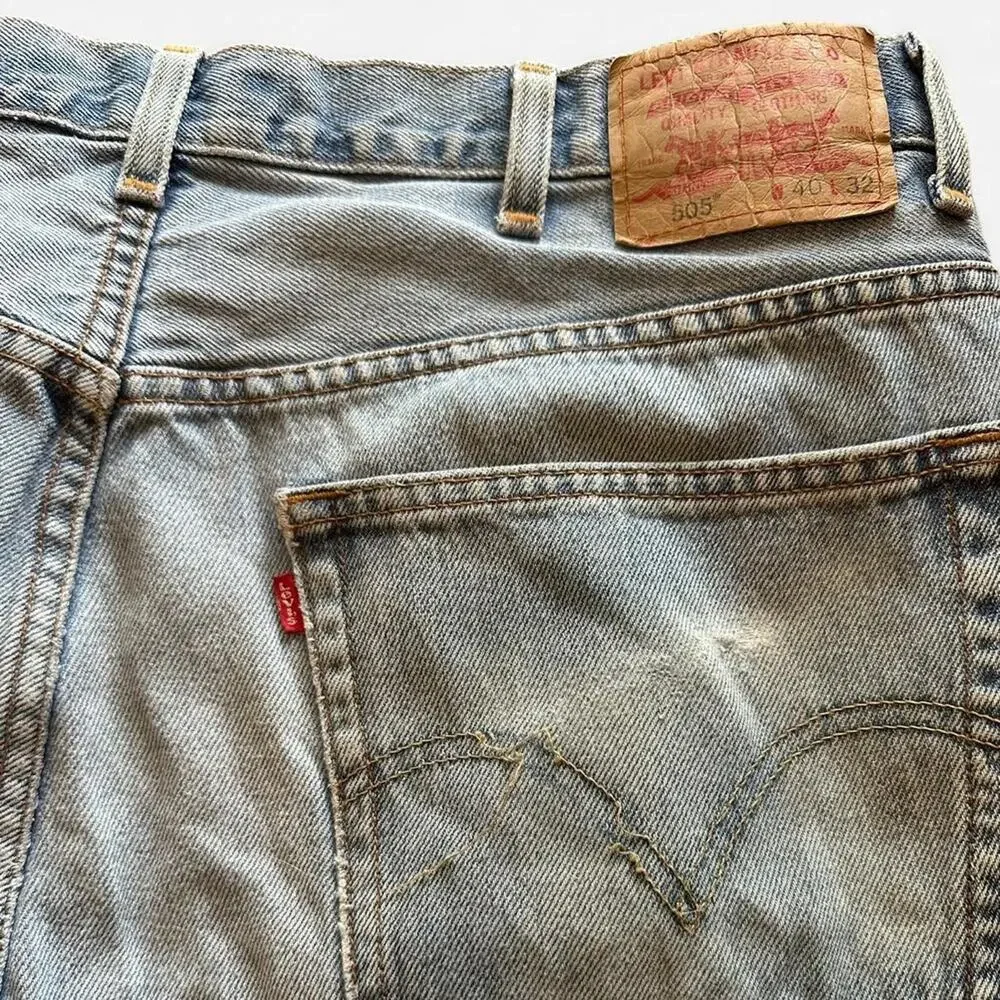 Vintage Levi’s 505 jeans Red Tab little e 100% cotton men 36x30 straight leg y2k
